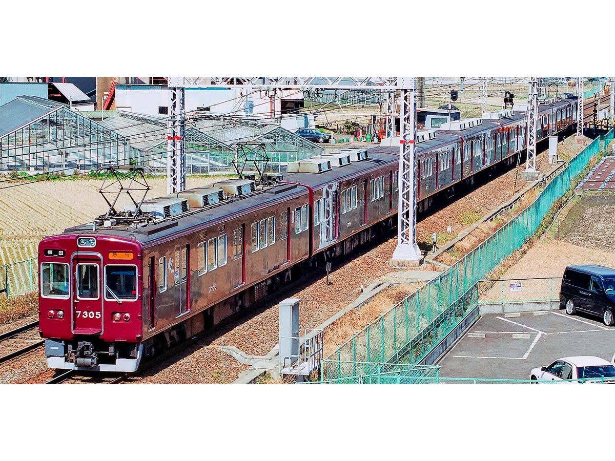 阪急7300系 (旧塗装) 増結用先頭車2両セット (動力無し)