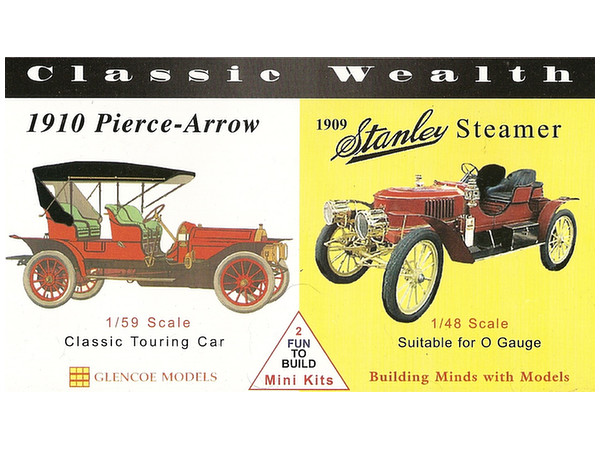 1/59 1910年型ピアスアロー & 1/48 1909年型スタンレー・スティーマー