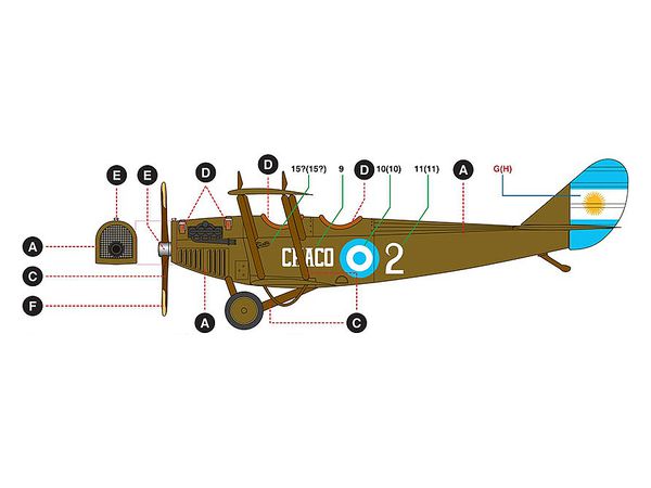 1/48 カーチス JN-4D ジェニー アメリカ & アルゼンチンマーキング