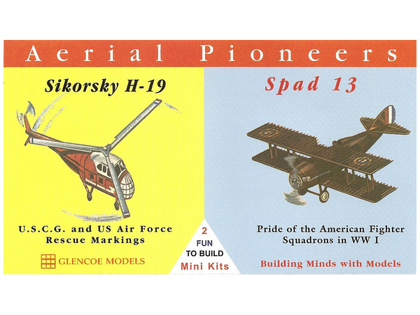アメリカ航空機の先駆けセット シコルスキーH-19&スパッド13