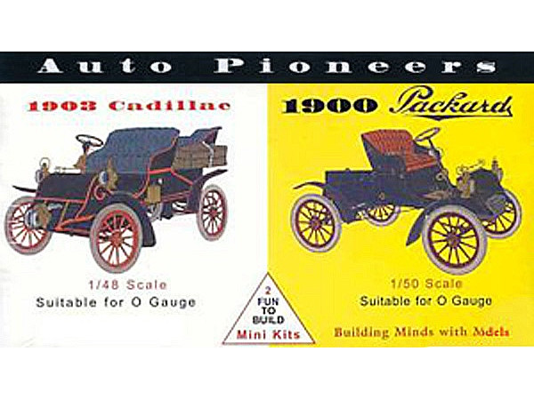 アメリカ自動車黎明期セット 1/48 キャデラック 1903 & 1/50 パッカード 1900