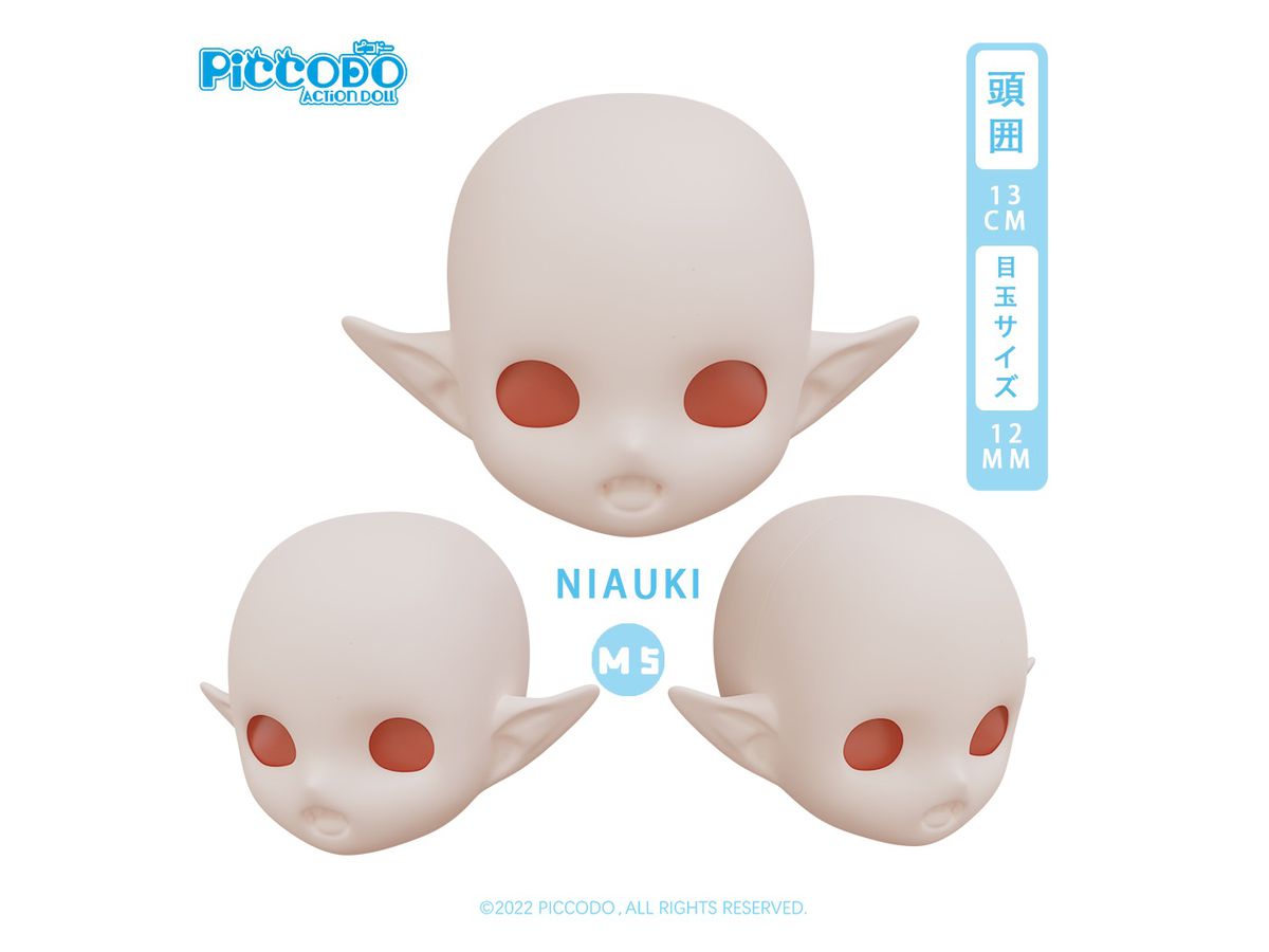 PICCODO デフォルメドール用レジンヘッド NIAUKI M5 ドール