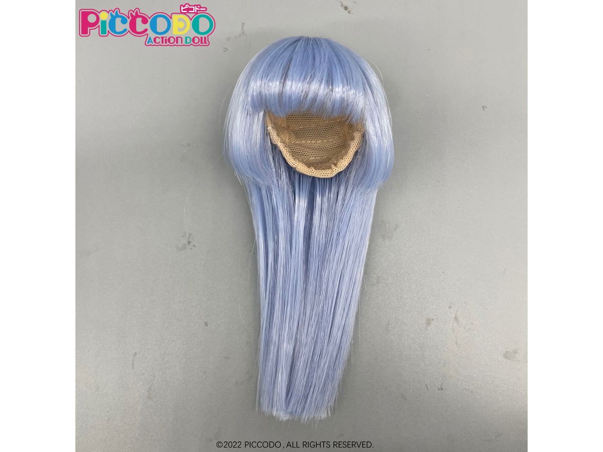 PICCODO ドール用ウィッグ 姫カット (ライトブルー)