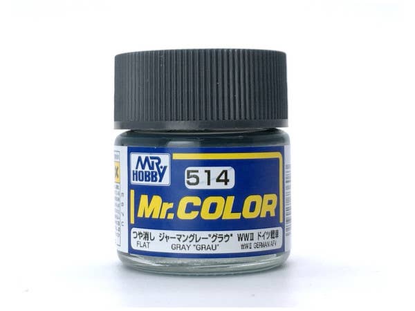 Mr.カラー C514 (つや消し) ジャーマングレー "グラウ" WWII ドイツ戦車色