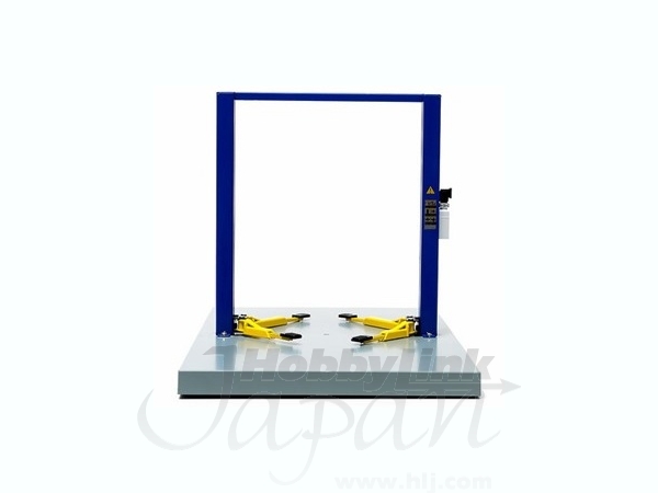 1/18 2-Post Lift - Blue with Yellow