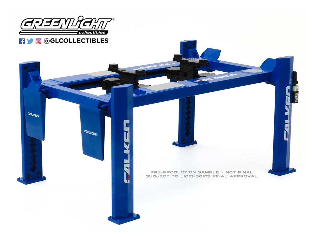 1/18 GreenLight Four-Post Lift Falken Tires