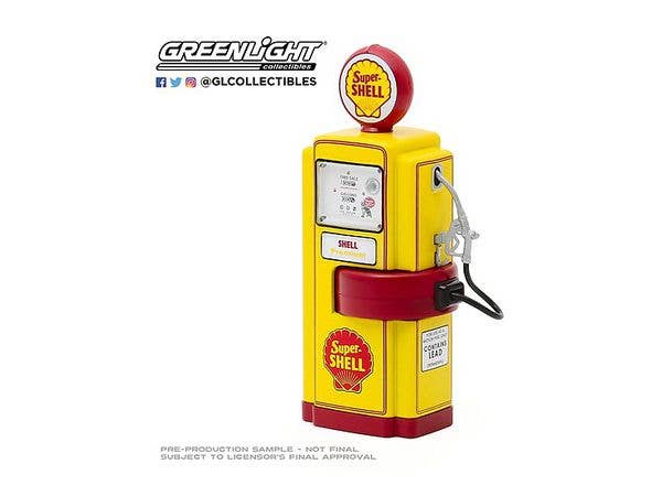 1/18 Vintage Gas Pumps Series 8 1948 Wayne 100-A Gas Pump Super Shell