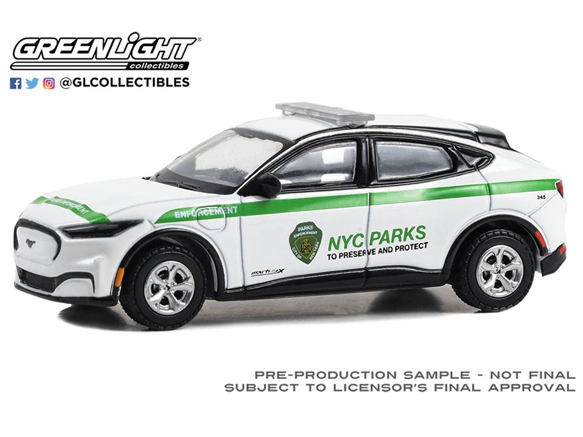 1/64 GreenLight 2023 Ford Mustang Mach-E Select - New York City Department of Parks & Recreation