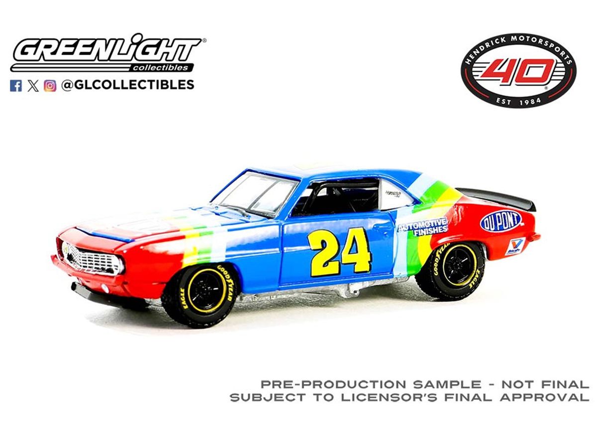 1/64 GreenLight 1969 Chevrolet Camaro - Jeff Gordon / Hendrick Motorsports First Win Tribute - May 29, 1994 - Charlotte, NC