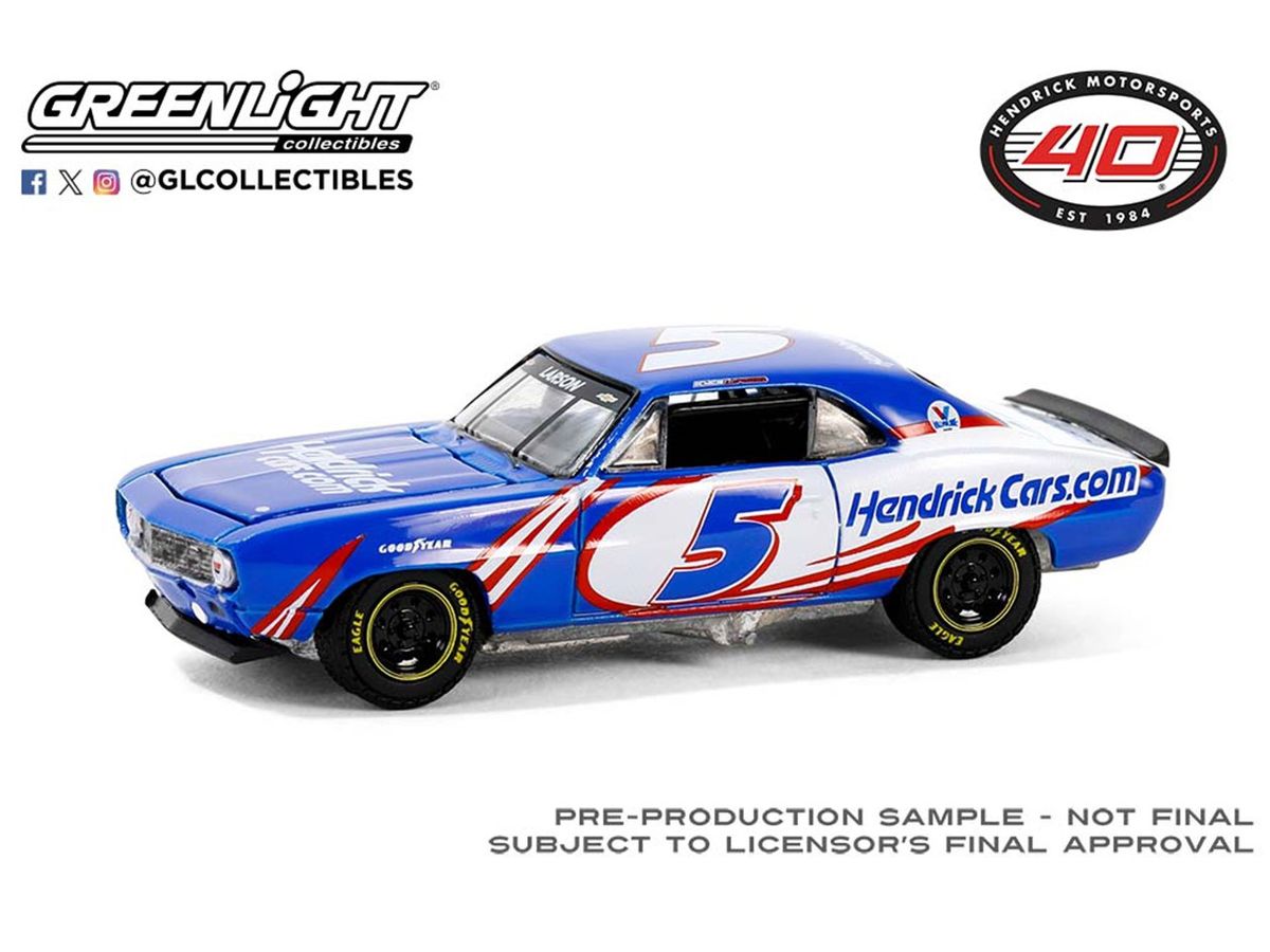 1/64 GreenLight 1969 Chevrolet Camaro - Kyle Larson / Hendrick Motorsports First Win Tribute - March 7, 2021 - Las Vegas, NV