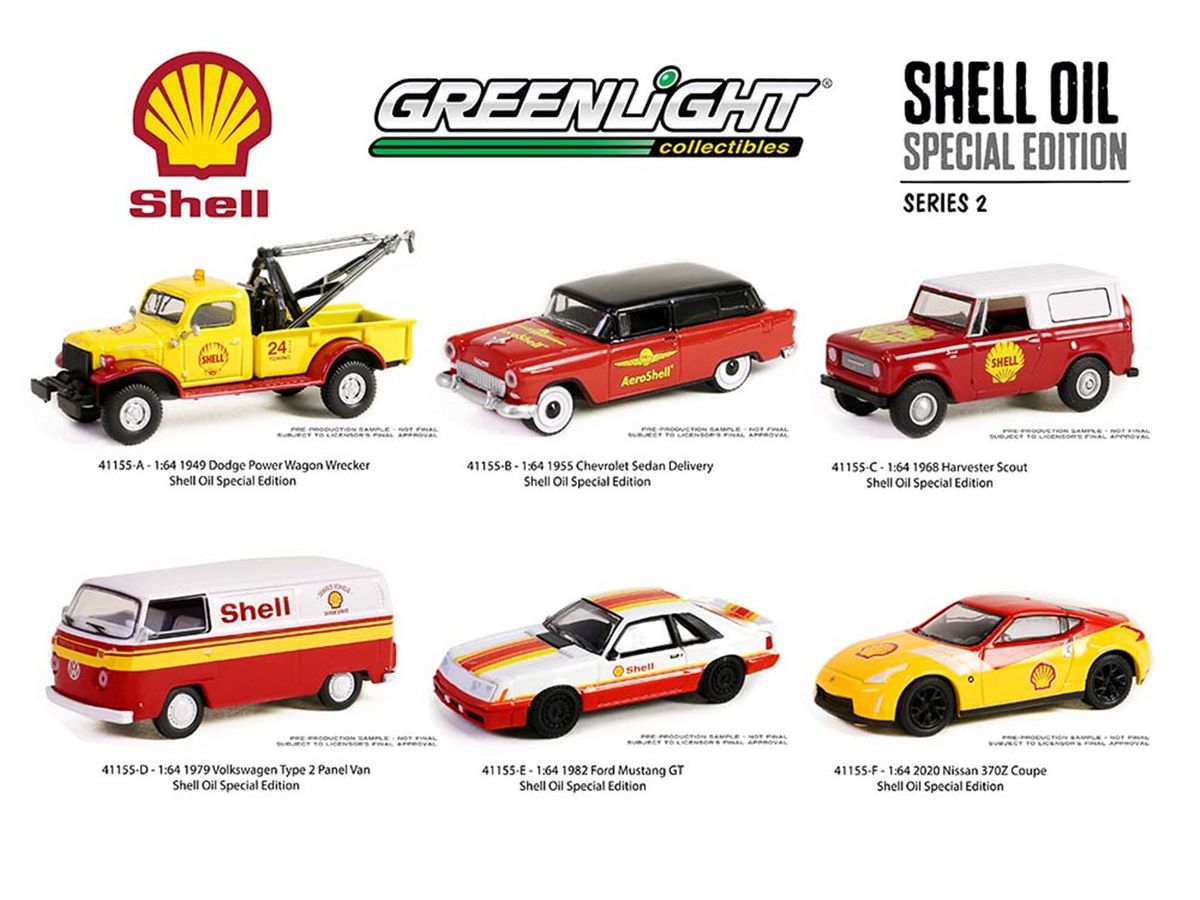 1/64 GreenLight Shell Oil Special Edition Series 2 1Box 6pcs