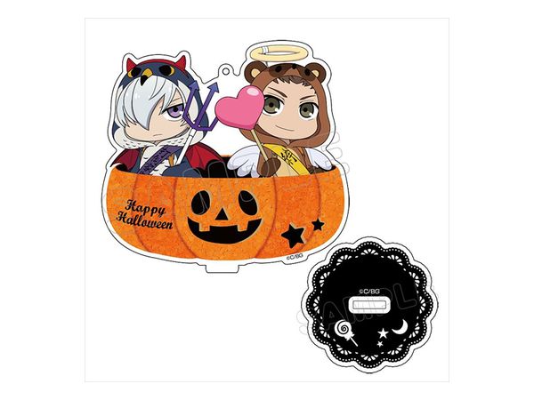 学園BASARA あにまるっこペアアクリルキーホルダー台座付き/家康&三成 ハロウィンVer.