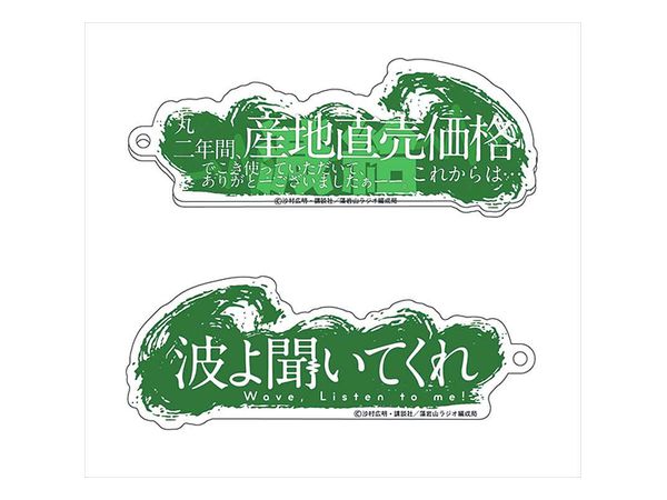 波よ聞いてくれ 生体ノイズアクリルキーホルダー/産地直売価格