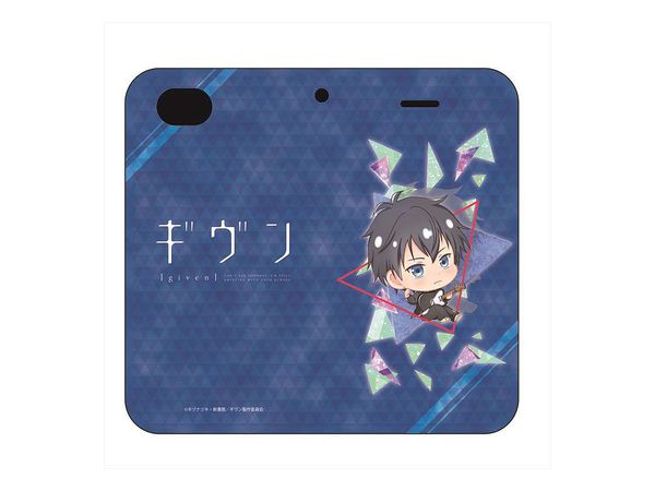 ギヴン ぽぷきゃら 手帳型iphone(6/7/8)カバー 上ノ山立夏