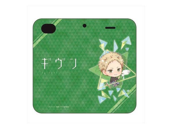 ギヴン ぽぷきゃら 手帳型iphone(6/7/8)カバー 梶秋彦