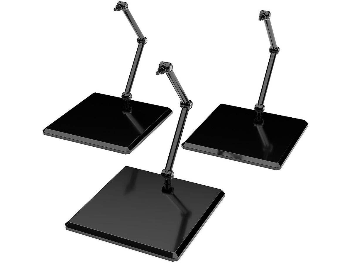 THE シンプルスタンドx3 BLACK[フィギュア&模型用]