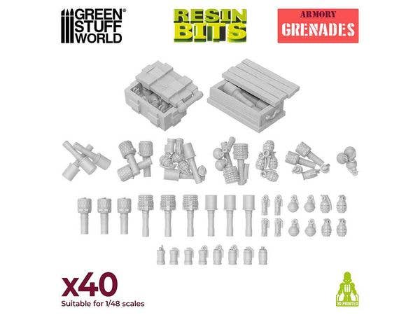 1/48 3Dプリントセット - 手榴弾