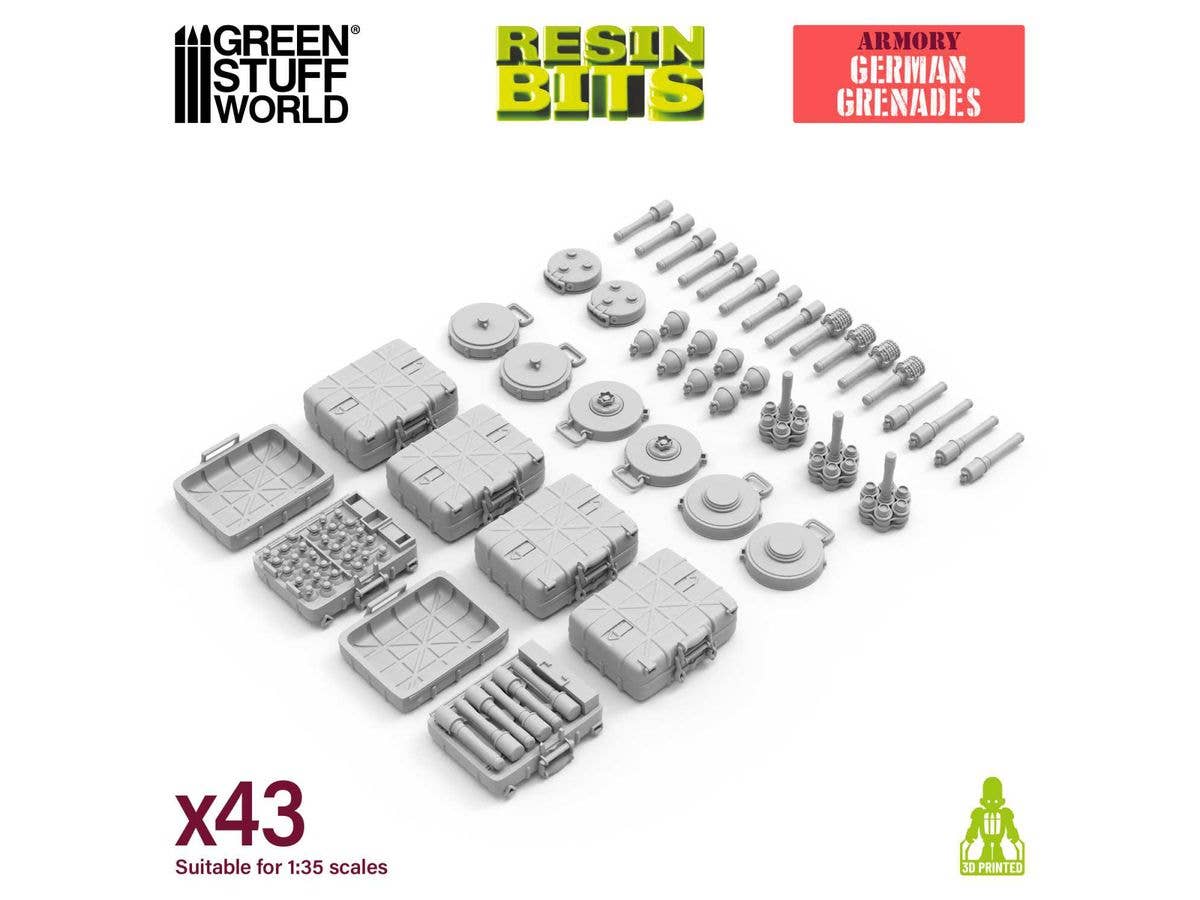 1/35 WWII ドイツ軍地雷・手榴弾セット
