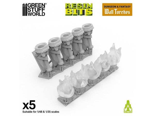 3mm LED用ウォールトーチ (1/48-1/35)