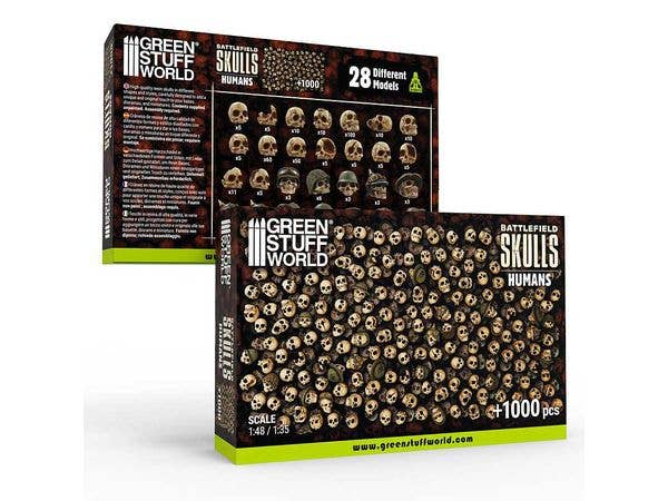 3Dプリントセット 頭蓋骨1000個入 1/48 - 1/35