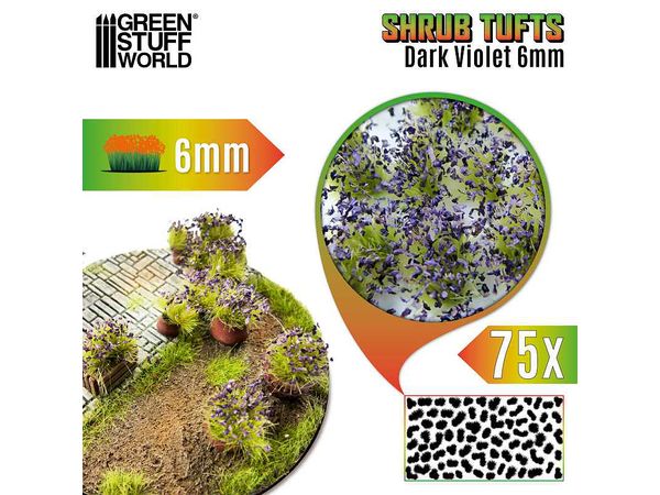 草むら 6 mm - ダークバイオレット