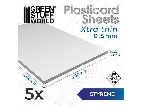 スチレンシート0.5mmパック x 5
