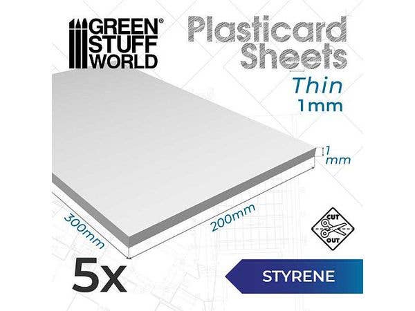 スチレンシート 1mmパック x 5