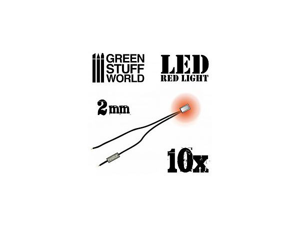 2mm LEDライト レッド