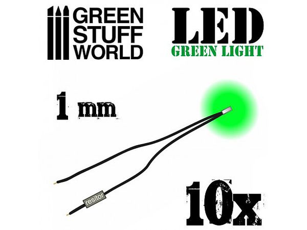 1mm LEDライト グリーン