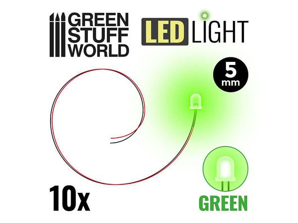 5mm LEDライト グリーン