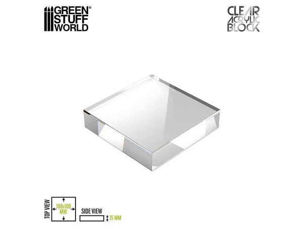 アクリル展示台 100x100x15mm