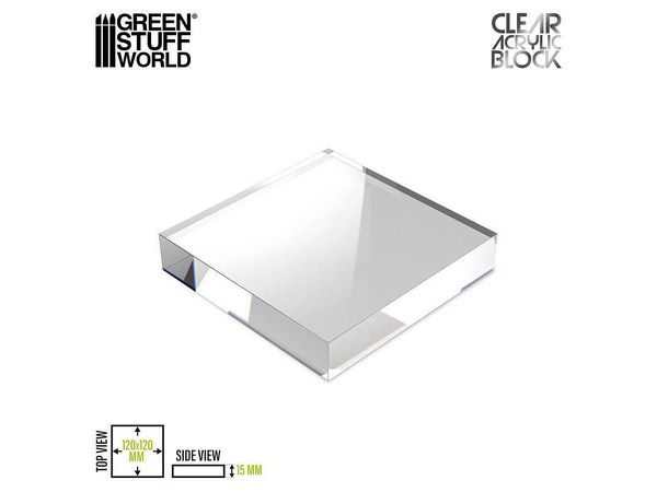 アクリル展示台 120x120x15mm