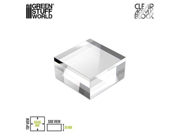 アクリル展示台 80x80x30mm