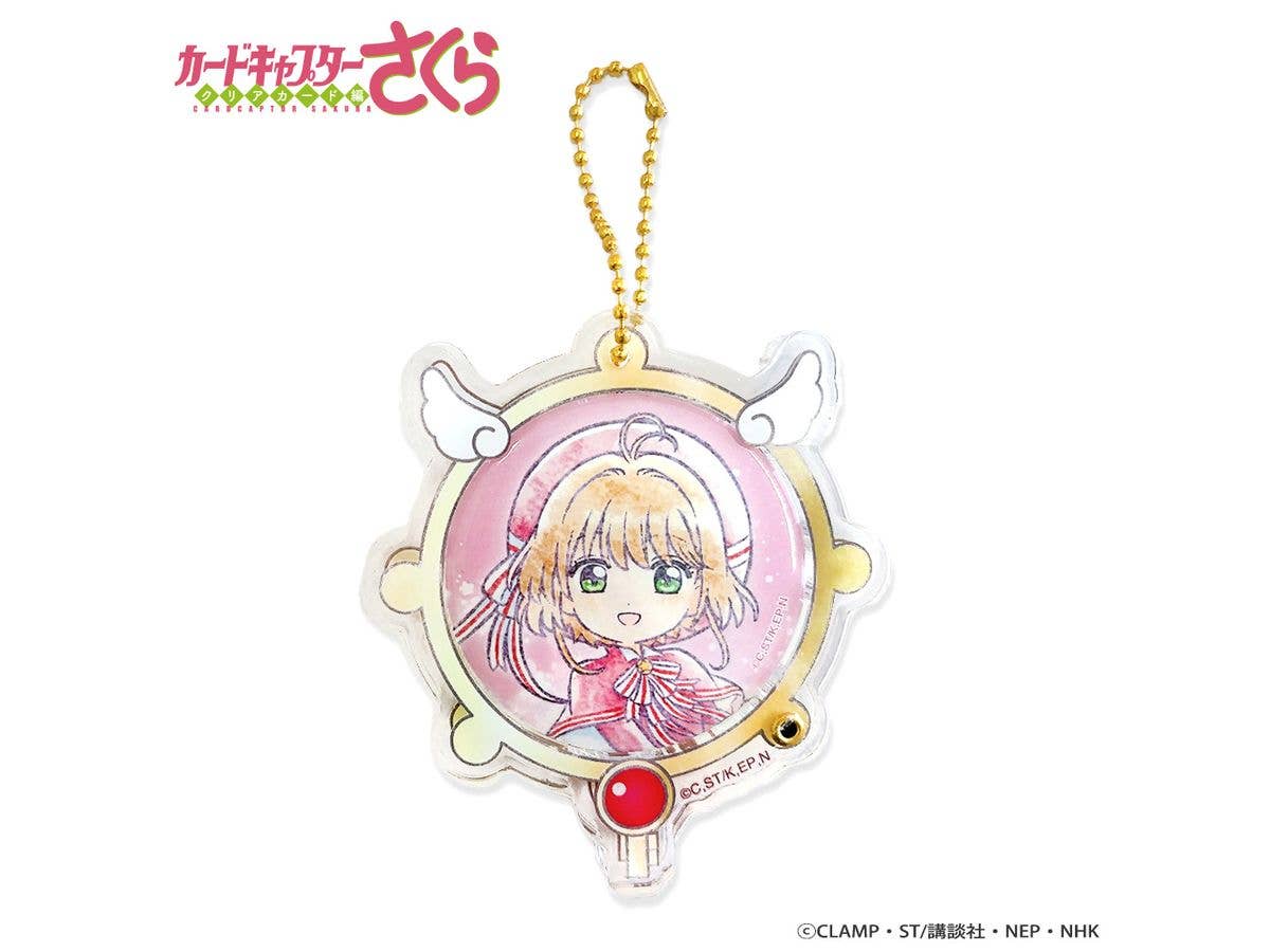 アニメ カードキャプターさくら クリアカード編: アクリルフレーム & 缶バッジセット / さくら