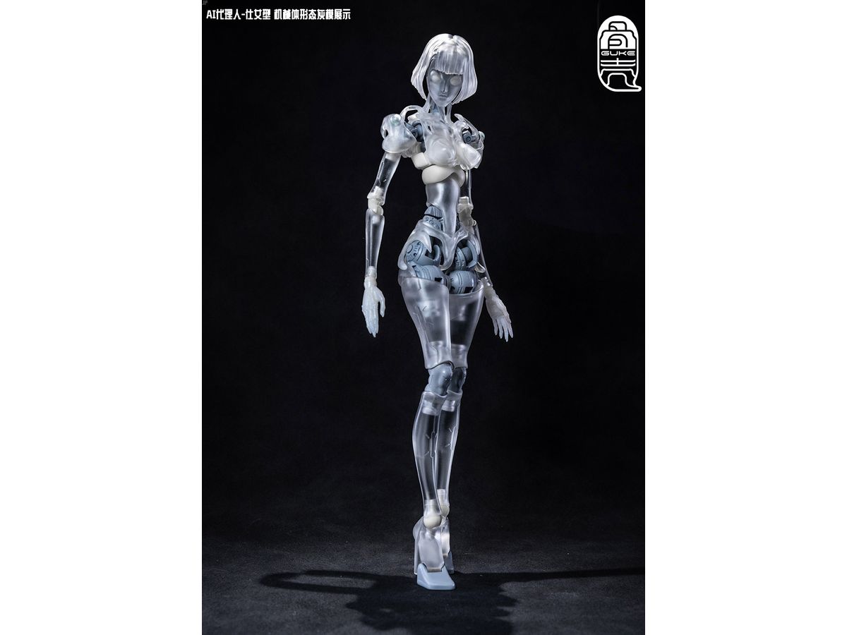 1/12 GK01FEC1 AI代理人 仕女型C1 透明Ver. 可動フィギュア素体