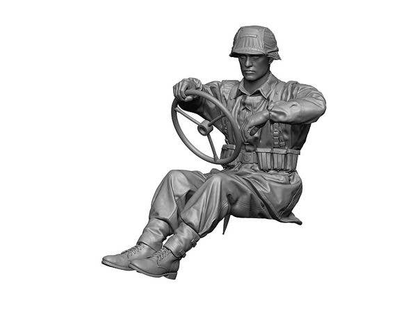 1/16 WWII ドイツ 武装親衛隊のキューベルワーゲン運転手