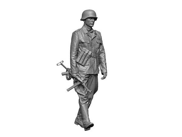 1/16 WWII ドイツ 徒歩中の武装親衛隊指揮官