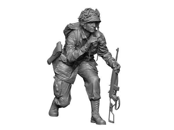 1/16 WWII アメリカ ノルマンディーの空挺部隊員 #4 偵察