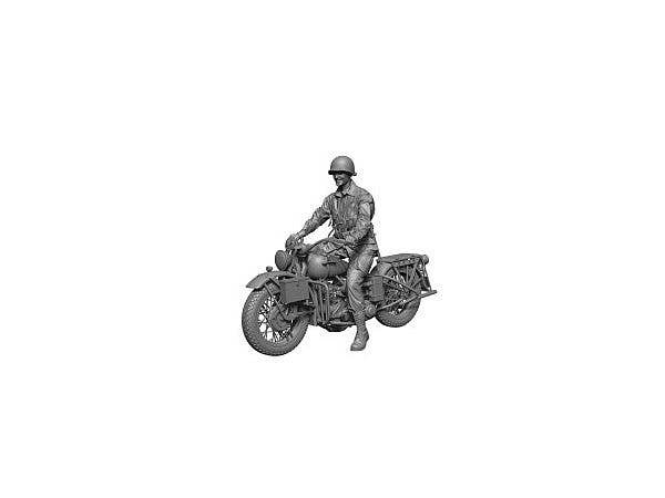 1/35 WWII アメリカ空挺師団 鉄馬の騎手 (オートバイ付)