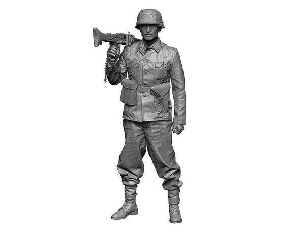 1/35 WWII ドイツ 武装親衛隊 MG42機関銃手 ノルマンディー #1