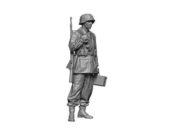 1/35 WWII ドイツ 武装親衛隊兵士 機関銃助手