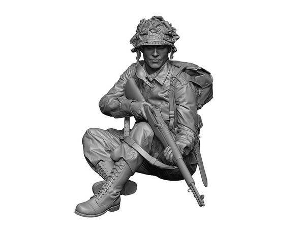 1/35 WWII アメリカ ノルマンディーの空挺部隊員 #6 警戒