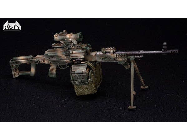 1/12 WM-05C 汎用機関銃セット ジャングルカモフラージュ アクションフィギュア用完成品オプションパーツ