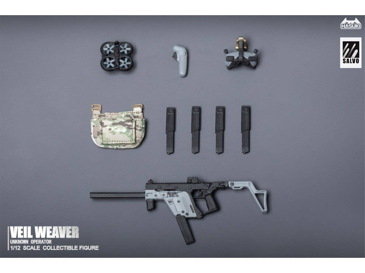 1/12 WM-07 偵察強化キット アクションフィギュア用完成品オプションパーツ (適合サイズ:1/10-1/12スケール)