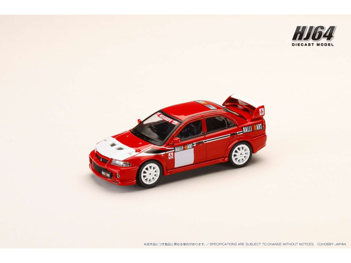 1/64 三菱 LANCER RS EVOLUTION 6 (CP9A)  2000 RALLIART レッド