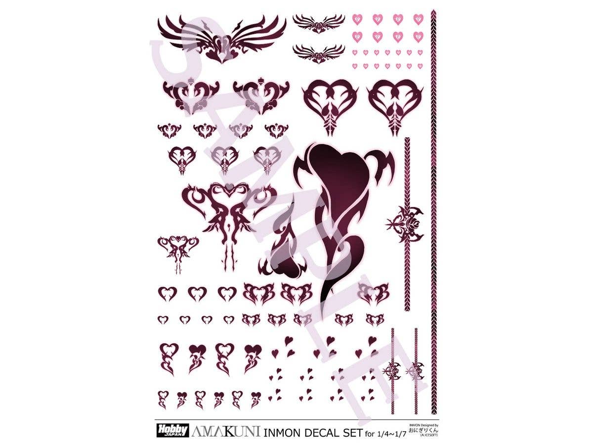INMONデカールセット vol.1 (1/4-1/7スケール用) (再販)