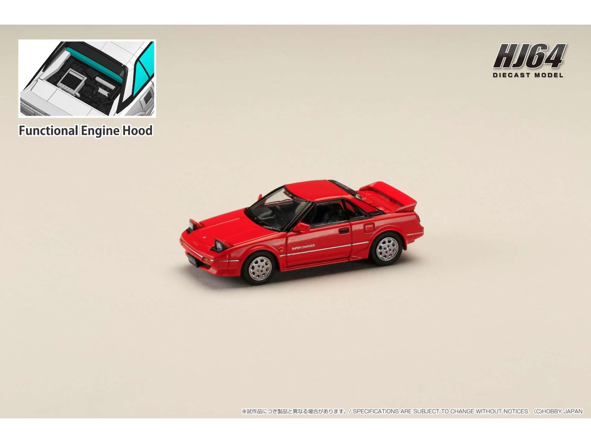 1/64 Toyota MR2 1600G-LIMITED SUPER CHARGER 1986 スーパーレッド II