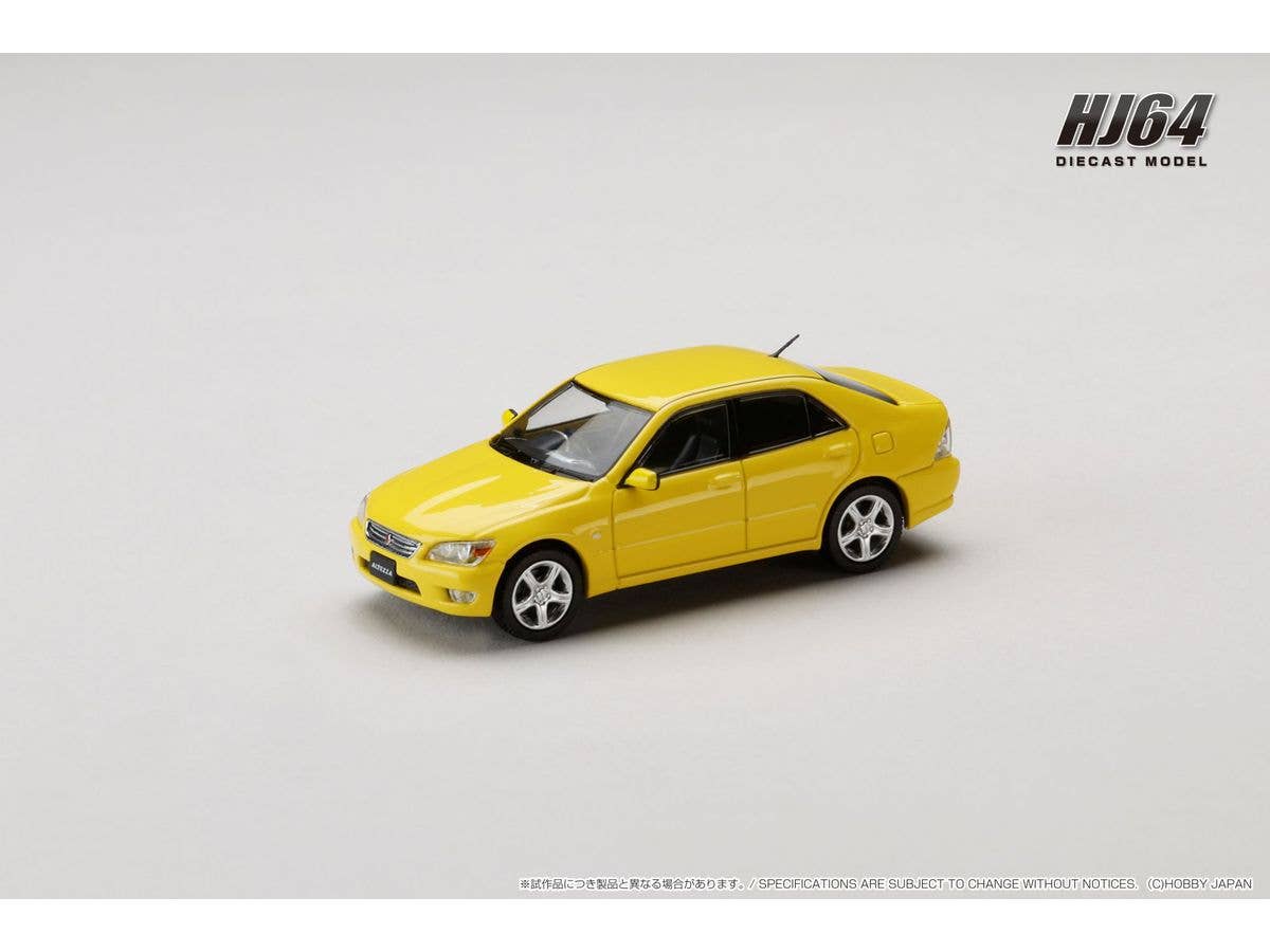 1/64 トヨタ ALTEZZA RS200 (E10) 1998 スーパーブライトイエロー