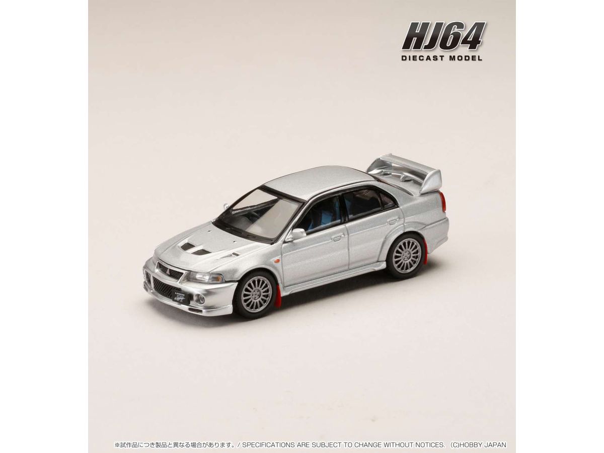 1/64 三菱 ランサー GSR エボリューション 6 (CP9A) 1999 マッドフラップ付き サテライトシルバー