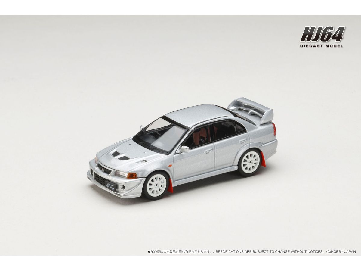 1/64 三菱 ランサー GSR エボリューション 6 (T.M.E) (CP9A) 2000 マッドフラップ付き サテライトシルバーメタリック